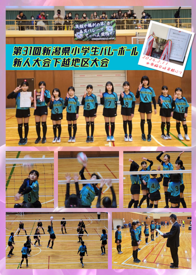 第31回新潟県小学生バレーボール新人大会　下越地区大会